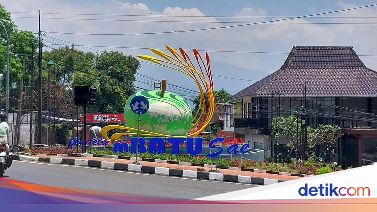 Belum Ada Satu Bulan... Cat Ikon Kota Batu Kok Sudah Mengelupas?