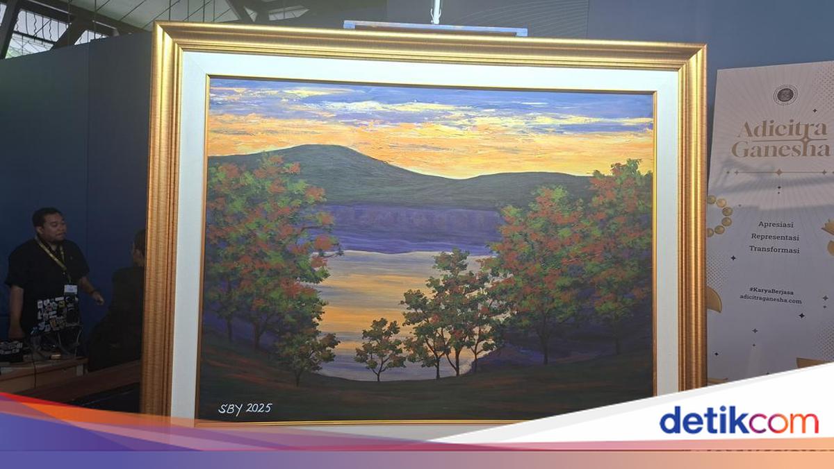Kisah di Balik Lukisan Tangkuban Perahu SBY yang Dilelang di ITB