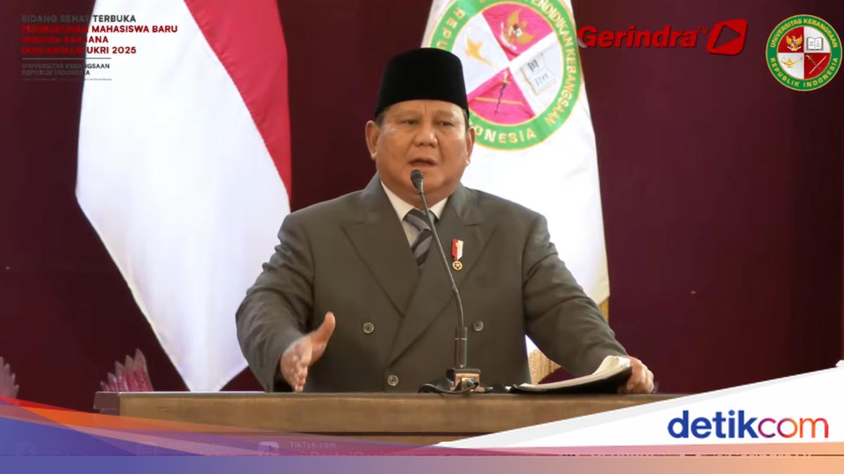 Orasi Ilmiah di Wisuda UKRI, Prabowo Ingatkan Anak Muda Jangan Takut Gagal