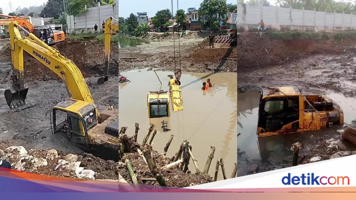 Penampakan 'Si Cantik' Terjebak Lumpur Hisap di Situ Ciburuy
