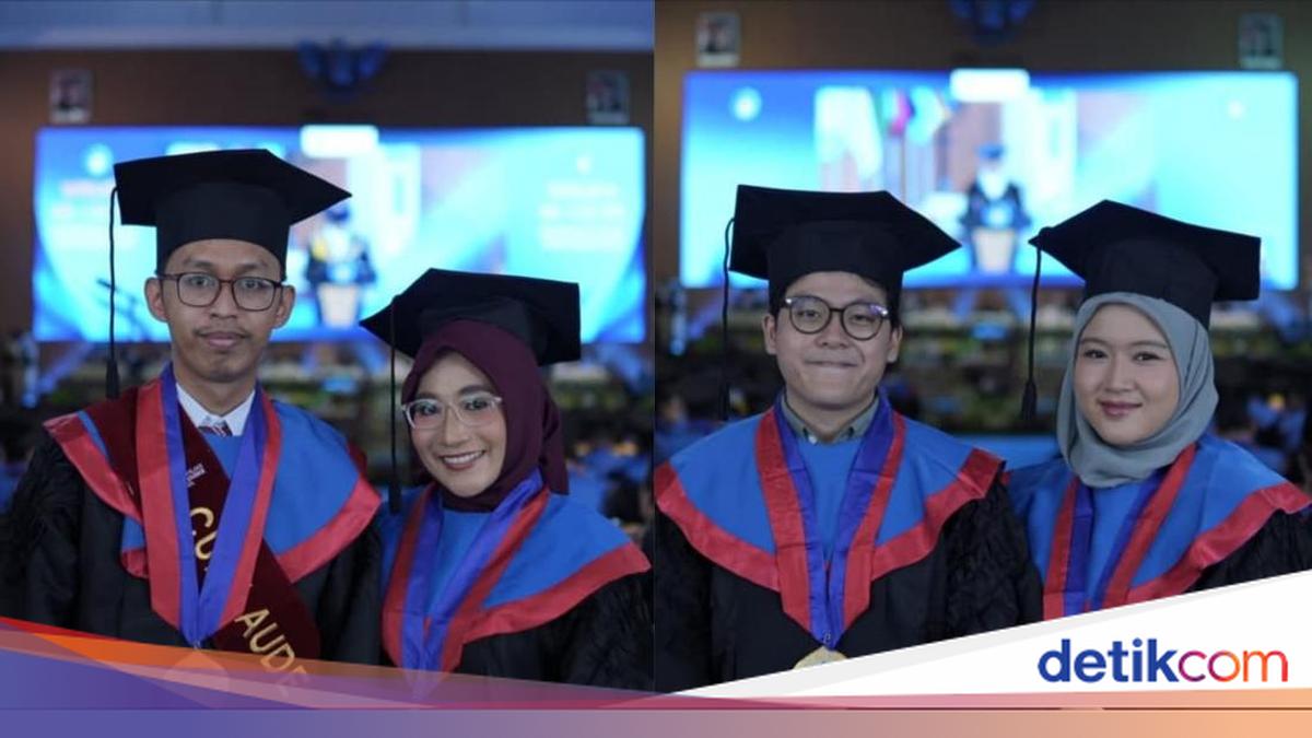 Romantisnya, 2 Pasutri Ini Berhasil Lulus dan Wisuda Bareng di ITS